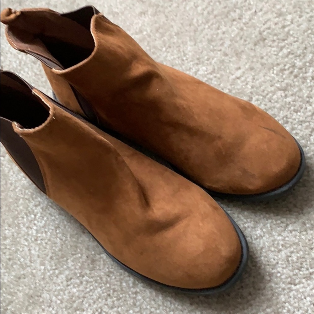 Brown booties